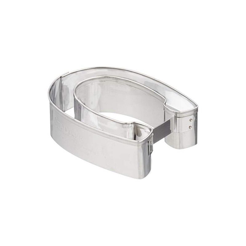 Städter Ausstechform, Edelstahl, Silber, ca. 7,5 cm