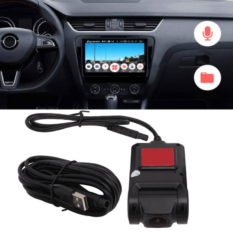 Car USB Driving Recorder 1080P Mini 140° Wide Angle Touch