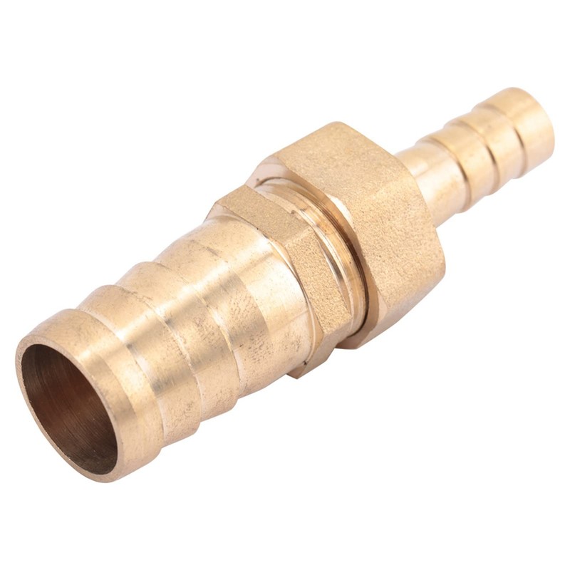 Brass Fitting Hose Barb Tail Reducer Reducing Plug Connector (10-16mm)