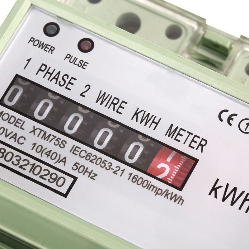 10(40)A Digital 1 phase 2 Wire 4P Din Rail Electric