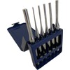 6 Piece Parallel Pin Punch Electroplated Chrome Vanadium Steel (CRV)