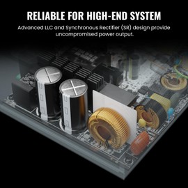 ENERMAX Revolution D.F. 2 850W Full Modular Power Supply 140mm - ATX 3.0 & PCIe 5.0 Compliant - 600W 12VHPWR Connector - 80 Plus Gold - 100% Jap Capacitors - Semi-Fanless Tech