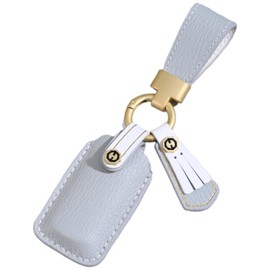 Smasol YKK Genuine Leather Key Case, Touch Key, Remote Control, Pocket Key, Tag Key Cover, YKKAP, Entrance Door, Genuine Leather Key Case, Smart Key, Genuine Leather Cover, Housewarming, Dull Gray