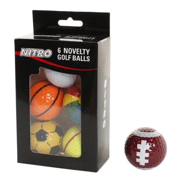 Nitro Novelty Golf Balls [6-Pack]