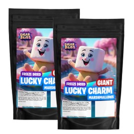 Freeze Dried Giant Lucky Charm Marshmallows - 1.3oz (37g) - Freeze Dried Candy (2 Pack)