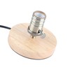 E26/E27 Table Lamp Holder Household Retro Wooden Lamp Base with