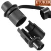 ETUKER 3x Trailer Socket 3-Pin Flat 3x Trailer Plug Three-Pole