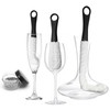 Litoexpe 3 Pieces Decanter Cleaning Brush with 400 Pieces Cleaning