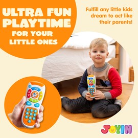 JOYIN Smartphone Toys for Baby, Remote Control Baby Phone with Music, Learning Toy, Birthday Gifts for Infants, Kids, Boys and Girls, Easter Basket Stuffers