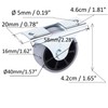 (Pack of 12) 40mm Small Wheel Casters Rubber Casters Casters
