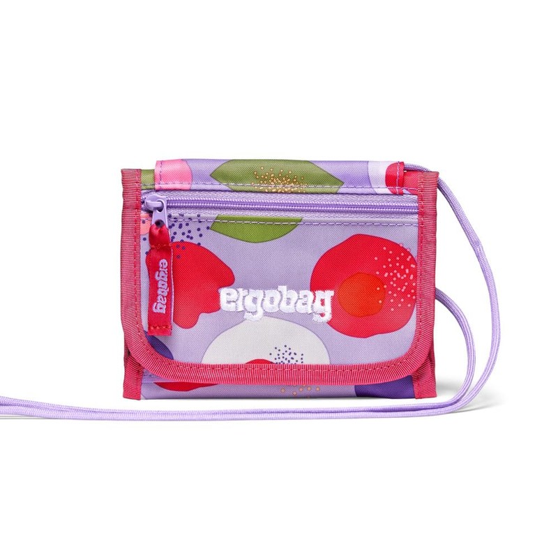 ergobag Neck pouch, change compartment, viewing window, Blossom Taubär -