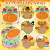 30 Pack Turkey Sticky Notes Total 600 Sheets Funny Thanksgiving