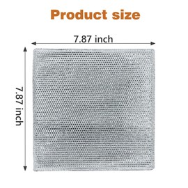 MENKEY 50 Pcs Multipurpose Dishwashing Rags, Multifunctional Non-Scratch Wire Cloth Metal Wire Rag for Wet and Dry Kitchen Cleaning Counter, Dishes, Sink