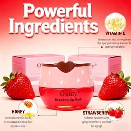 10 PCS Bee Lip Balm Honey Pot,Strawberry,Watermelon,Apple Lime,Cherry,Mint,Aloe Vera,Grapes,Coconut&Peach Flavors Honey,Moisturizing Lip Mask Overnight Reduces Lip Lines,Cracked Lip Care,Bulk Gifts