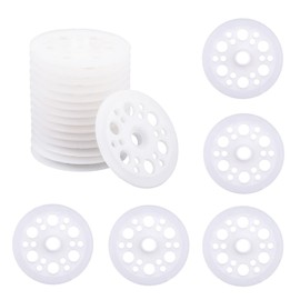 Pack of 100 Plastic Flat Washers 46mm Polypropylene Washers Foam Washers for Fixing and Support Foam Insulation Plates