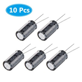 (Pack of 10 Pieces) MCIGICM 1000uf 25V Capacitor, Aluminum Electrolytic Capacitor 1000uf 25v 10x17