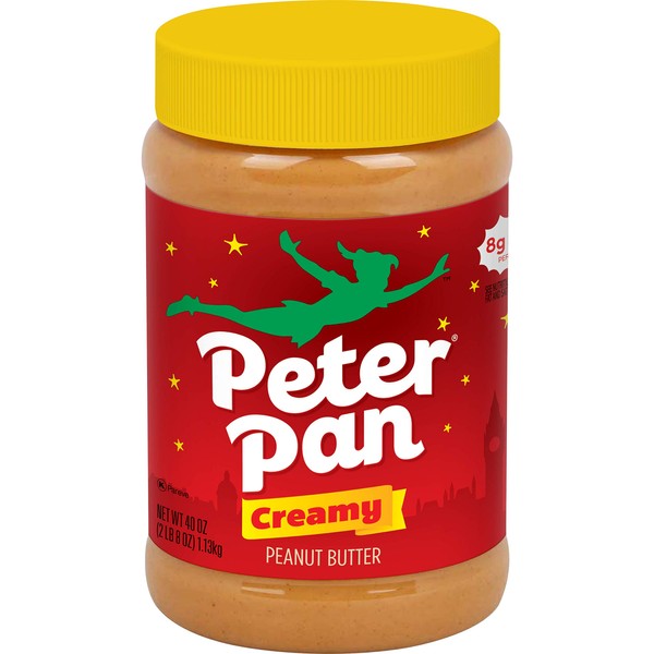 Peter Pan Creamy Peanut Butter, 40 OZ (Pack of 6)