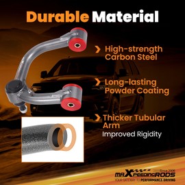 maXpeedingrods 2-4” Lifted Upper Control Arm for Toyota Tacoma 2004-2024, for Toyota Prerunner/Fortuner/Hilux 7th/8th 2004-2024, Front UCA