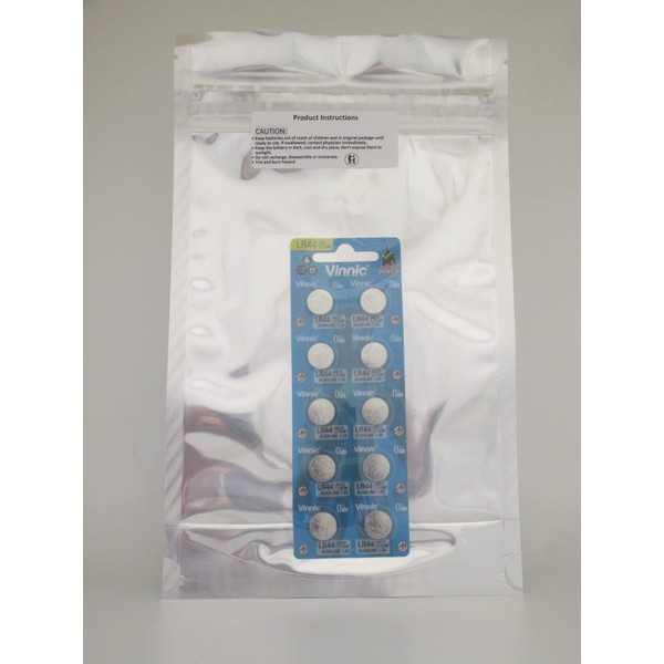 Vinnic L1154-C10-Ag13 Alkaline Manganese Button (Pack Of 10) Cells