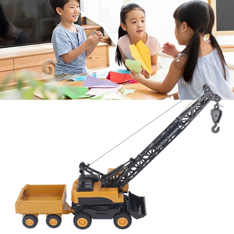 Crane Truck Toy 1:55 Strong Alloy Plastic Hand Eye Coordination