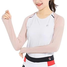 Lukeyarm Arm Cover, Women's, Bolero Style, UPF50+, Set of 2, For Both Arms, Contact Cool, Rash Guard, Spring & Summer, Breathable, Sweat Absorbent, Quick Drying, Stretchy, Sunscreen, UV Protection, Sunshade, Long Sleeves, Arm Sleeves, For Golf, Sports, Driving, Unisex, Skin & Beige