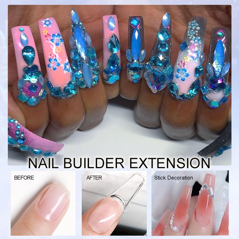 NAILGIL Solid Builder Gel Nail Extension, Solid Nail Glue Gel