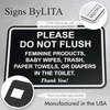 All Quality Classic Framed Please Do Not Flush Thank You