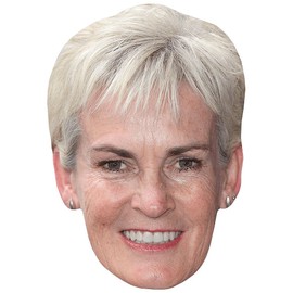 Judy Murray (Smile) Celebrity Mask, Flat Card Face, Fancy Dress Mask