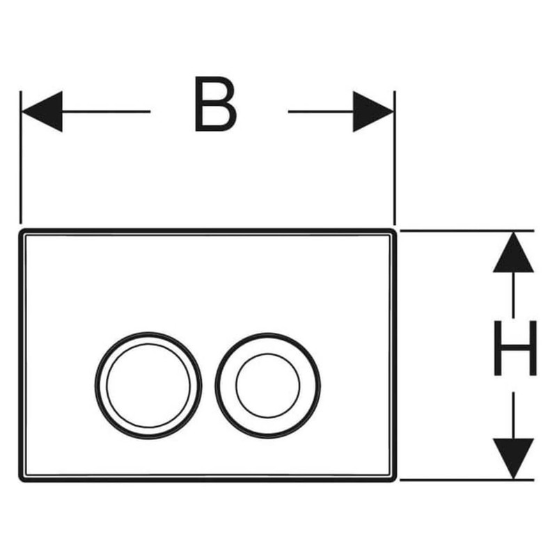 Geberit Delta 25 Flush Flush 115125115 (Alpine White)