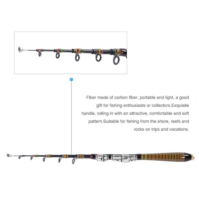 Fishing Rod Telescopic Carbon Sea Rod Portable Spinning Hand Fishing