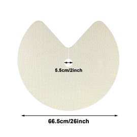 RUENXG Lazy Susan Shelf Liner Circle 26" Kitchen Liners 3 PCS Non Adhesive Kitchen Cabinet Liners Non Adhesive Non Slip Shelf Liner Non Slip Non Skid Fridge Mats for Drawer-Khaki