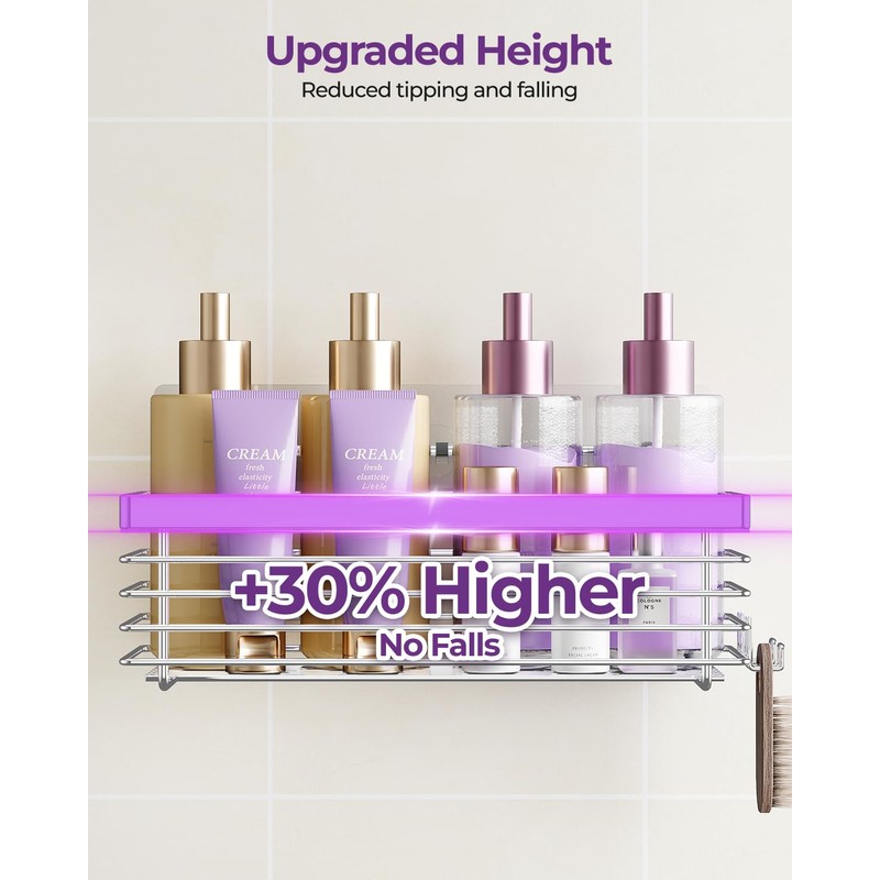 ODesign Shower Caddy 3 Pack SUS304 Stainless Steel-No Drilling-Shower Bathroom
