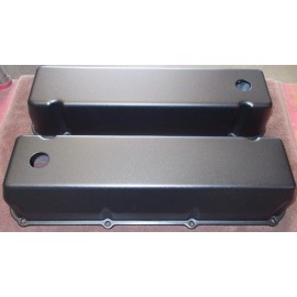 Unbranded BIG BLOCK FORD 429 / 460 TALL ALUMINUM VALVE COVERS, BLACK POWDER COATED