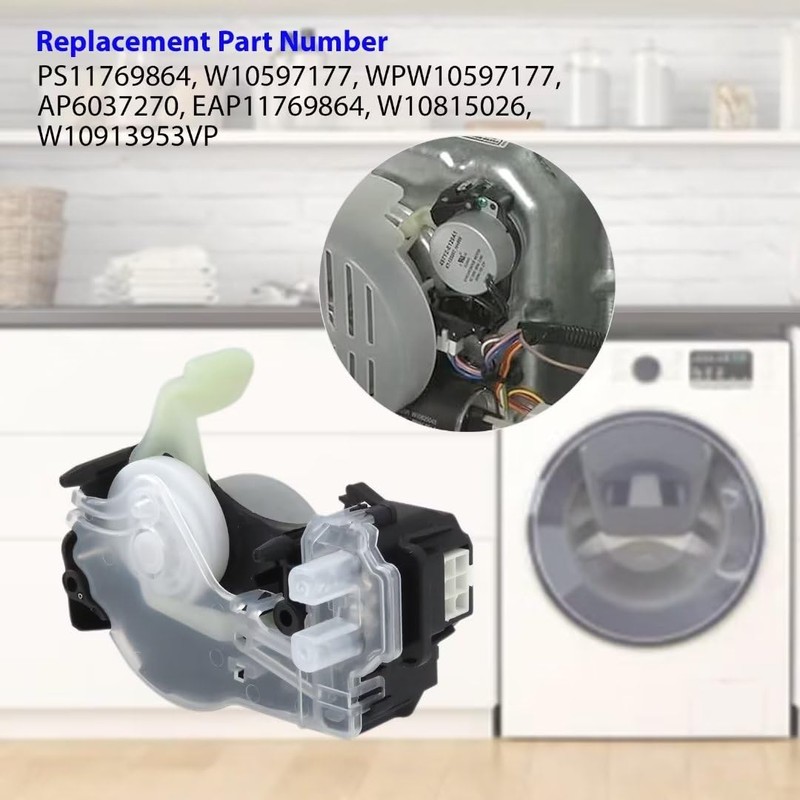 W10913953 Washer Shift Actuator Replacement for Whirlpool WTW4955HW2 WTW5000DW0 WTW5000DW1
