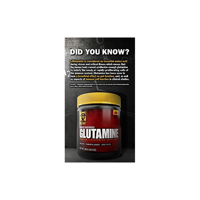 Mutant Mutant Core Series L-Glutamine (300g) Standard - Amino Acids