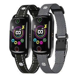 2024New Dog Bark Collar, Coolait Bark Collar for Large Medium Dogs,Rechargeable Anti Bark Collars Smart Shock Barking Collar with 8 Adjustable Sensitivity & 4 Stopping Barking Training Modes 2 Pack