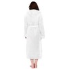 NY Threads Women's Fleece Hooded Bathrobe Plush Long Spa Robe,