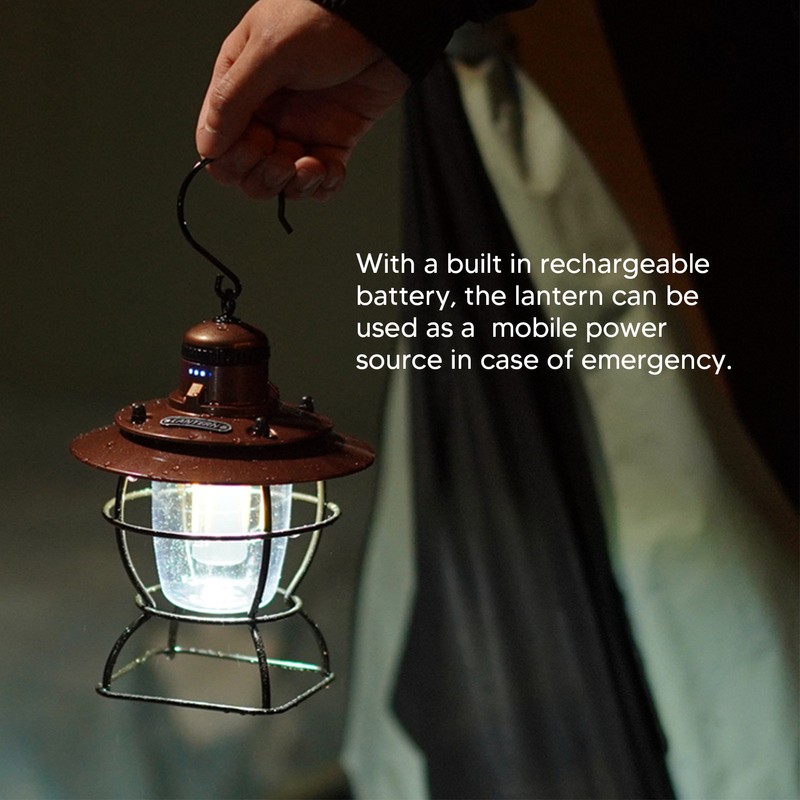 LED Camping Lamp Lantern Tent Lamp Searchlight Multifunctional Outdoor Portable