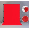 LYLYCTY 5x7FT Red Screen Backdrop Background for Photography, Photo Backdrop