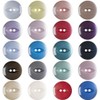 Plush Addict 10 Pack of Round Burgundy Fish Eye Buttons