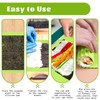 Apausvcm Sushi Rolling Mat, 8.5 x 7.8 Inch Silicone Sushi