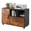 DEVAISE Lateral File Cabinet with Lock, 1-Drawer Rolling File Cabinets