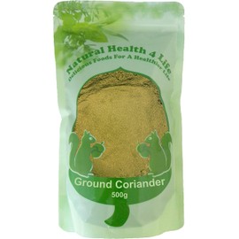 Natural Health 4 Life Dried Spices Ground Coriander Seasoning 500 g in Resealable Pouch (1 Pouch)