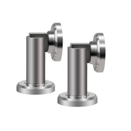 Door Stopper,2 Pack Magnetic Door Stop, Heavy Duty Stainless Steel Door Catch, Holder Your Door, Modern Wall/Ground Mount Door Stopper
