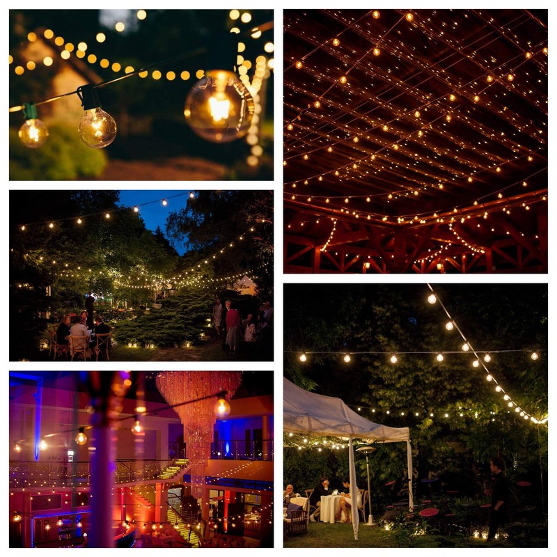 Hometown Evolution, Inc. G40 LED Plastic Outdoor Patio String Lights