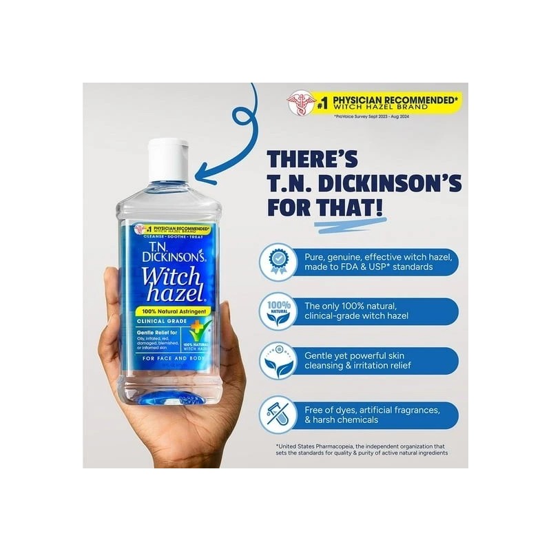 Dickinson's Witch Hazel Cleansing Astringent, 16 Fl Oz