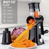 Zulay Kitchen Rotary Cheese Grater 5 Blade Cheese Shredder -