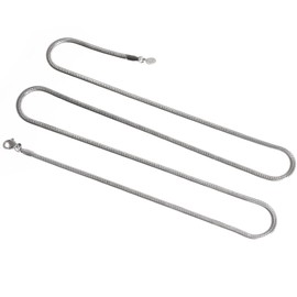 SIMPLÍ BASIC Long Snake Chain Necklace, Stainless Steel (Stainless Steel)