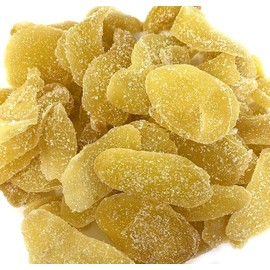 SweetGourmet Dried Crystallized Ginger | Candied Ginger Root Pieces | Sweet & Spicy Snack| 2 Pounds
