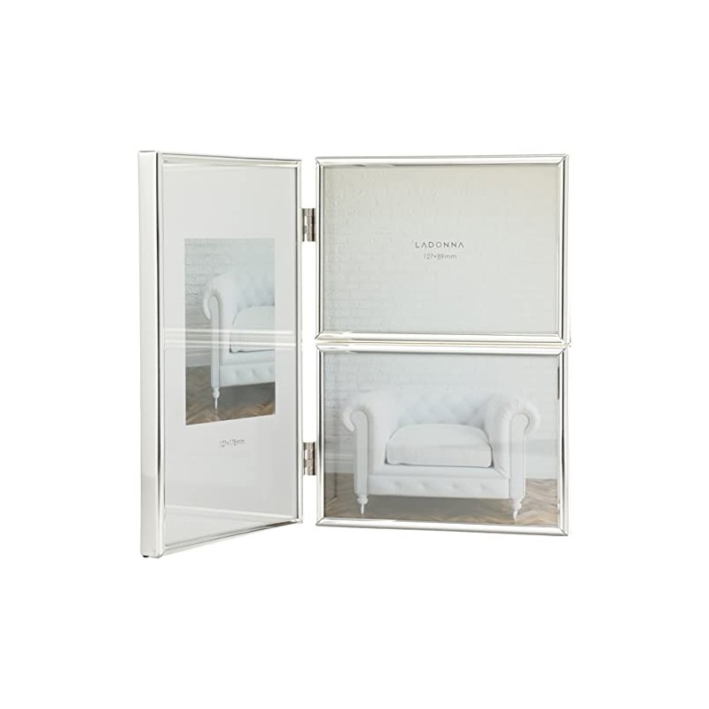 LADONNA SK1-30 Living Photo Frame, Silver, 3 Sides